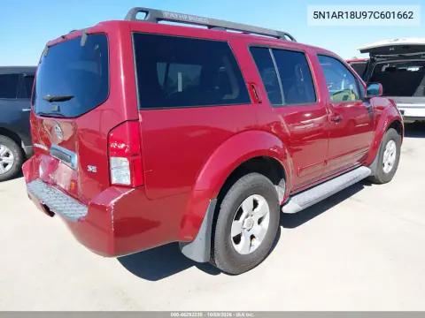 2007 Nissan Pathfinder Se VIN 5N1AR18U97C601662 фото 5