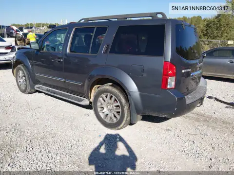 5N1AR1NN8BC604347 — 2011 Nissan Pathfinder, фото 4 с аукциона IAAI, Передняя часть