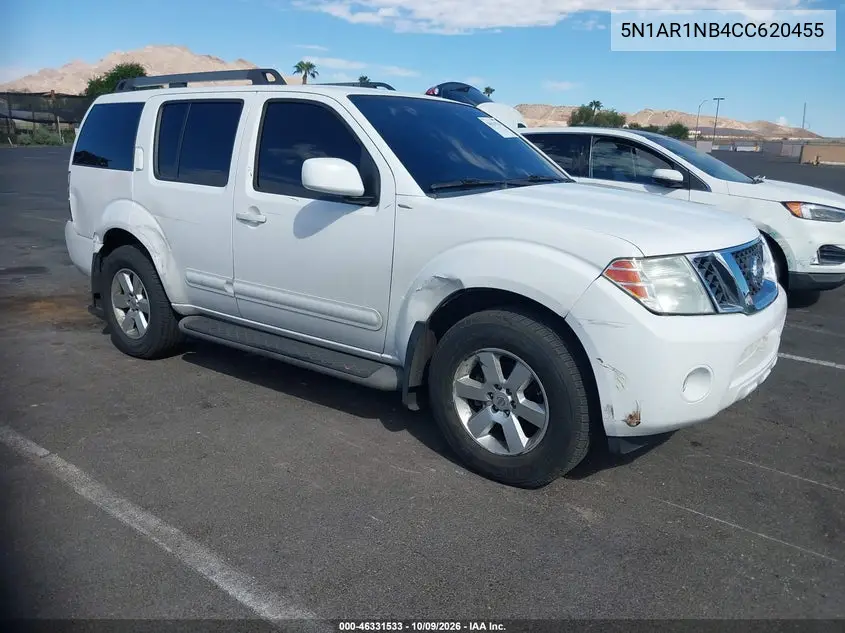 2012 Nissan Pathfinder Sv VIN 5N1AR1NB4CC620455 фото 2