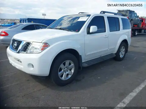 2012 Nissan Pathfinder Sv VIN 5N1AR1NB4CC620455 фото 3