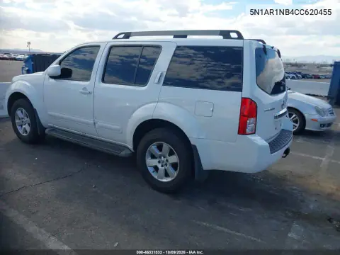 2012 Nissan Pathfinder Sv VIN 5N1AR1NB4CC620455 фото 4