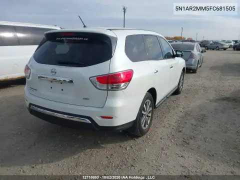 5N1AR2MM5FC681505 — 2015 Nissan Pathfinder, фото 5 с аукциона IAAI 19.10.2026, Левый бок