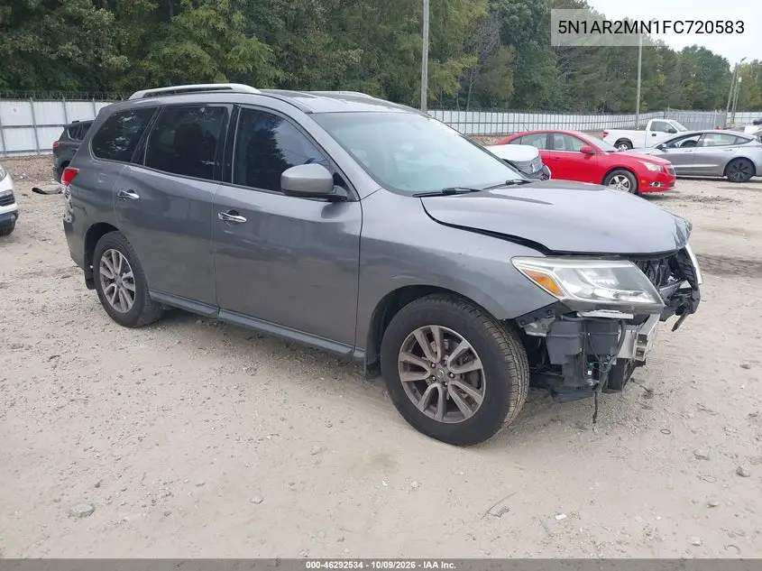 2015 Nissan Pathfinder Sv VIN 5N1AR2MN1FC720583 фото 2