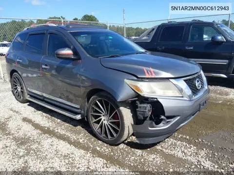2016 Nissan Pathfinder Platinum VIN 5N1AR2MN0GC612943 фото 2