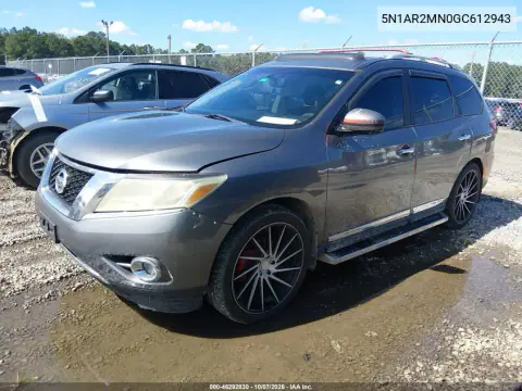 2016 Nissan Pathfinder Platinum VIN 5N1AR2MN0GC612943 фото 3