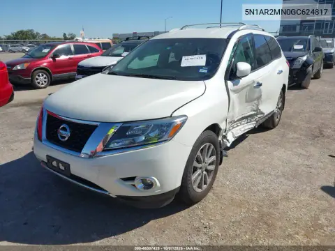 2016 Nissan Pathfinder Sl VIN 5N1AR2MN0GC624817 фото 2
