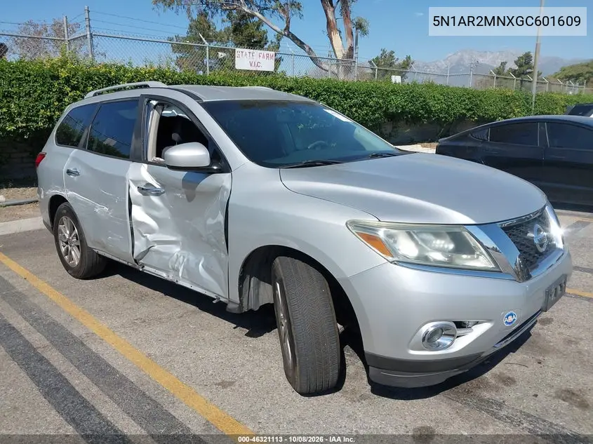 2016 Nissan Pathfinder Platinum/S/Sl/Sv VIN 5N1AR2MNXGC601609 фото 2