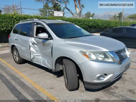 2016 Nissan Pathfinder Platinum/S/Sl/Sv VIN 5N1AR2MNXGC601609 фото 2