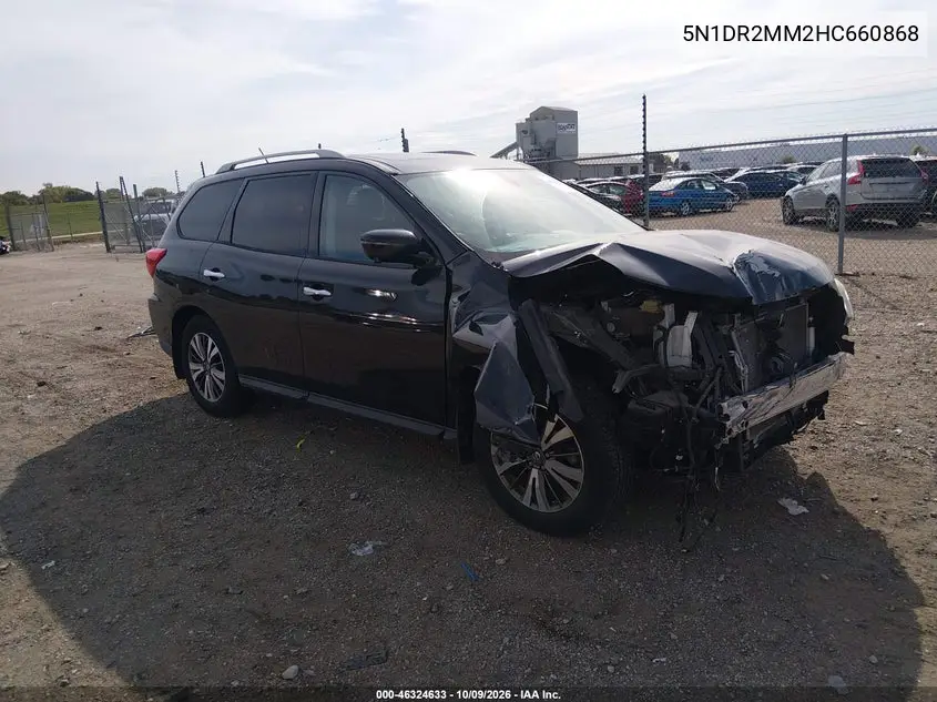 2017 Nissan Pathfinder Sl VIN 5N1DR2MM2HC660868 фото 2