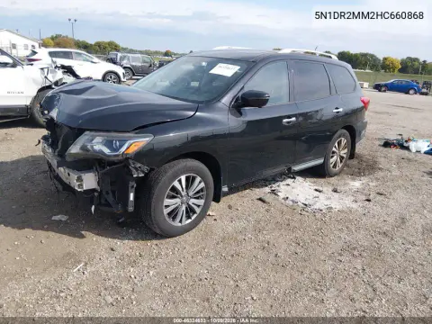 2017 Nissan Pathfinder Sl VIN 5N1DR2MM2HC660868 фото 3