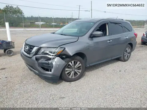 2017 Nissan Pathfinder Sv VIN 5N1DR2MMXHC664652 фото 3