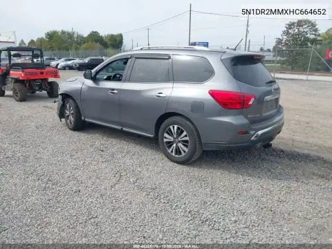 2017 Nissan Pathfinder Sv VIN 5N1DR2MMXHC664652 фото 4