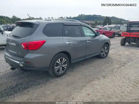 2017 Nissan Pathfinder Sv VIN 5N1DR2MMXHC664652 фото 5