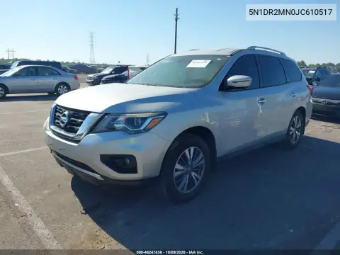 2018 Nissan Pathfinder Sl VIN 5N1DR2MN0JC610517 фото 3
