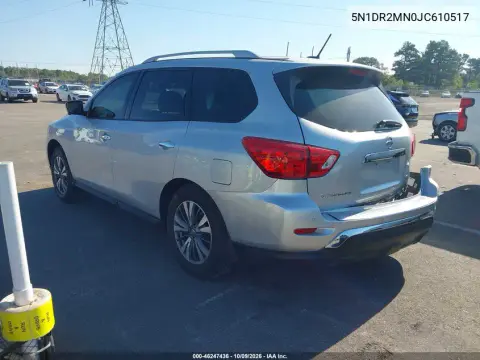 2018 Nissan Pathfinder Sl VIN 5N1DR2MN0JC610517 фото 4