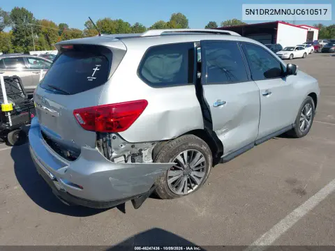2018 Nissan Pathfinder Sl VIN 5N1DR2MN0JC610517 фото 5