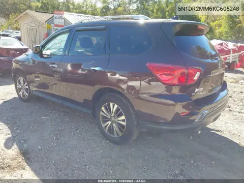 2019 Nissan Pathfinder S VIN 5N1DR2MM5KC607248 фото 4