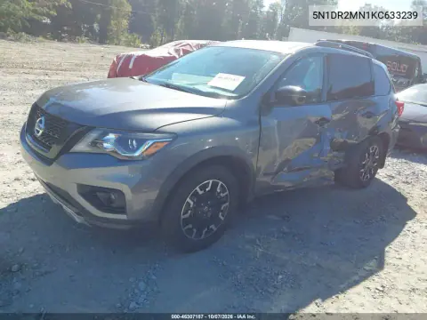 2019 Nissan Pathfinder Sv VIN 5N1DR2MN1KC633239 фото 2