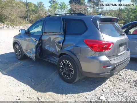 2019 Nissan Pathfinder Sv VIN 5N1DR2MN1KC633239 фото 3