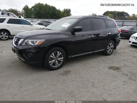 5N1DR2MN9KC629116 — 2019 Nissan Pathfinder, фото 3 с аукциона IAAI 21.10.2026, Естественный износ