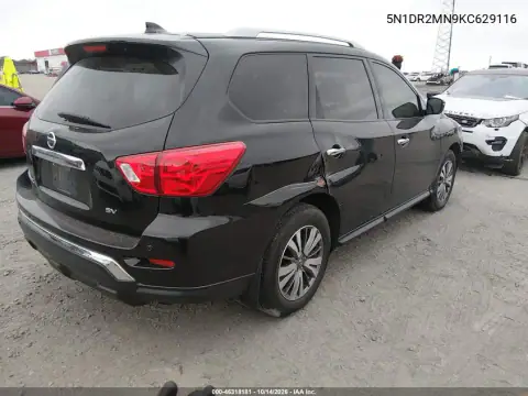 5N1DR2MN9KC629116 — 2019 Nissan Pathfinder, фото 5 с аукциона IAAI 21.10.2026, Естественный износ