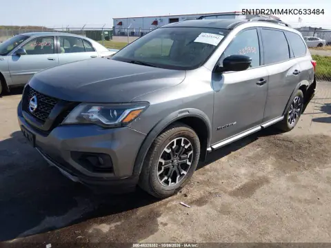 2019 Nissan Pathfinder Sv VIN 5N1DR2MM4KC633484 фото 3
