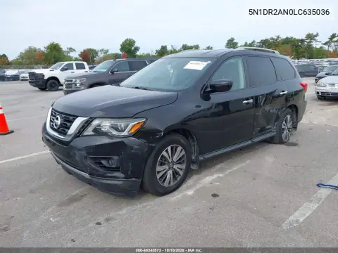 2020 Nissan Pathfinder S 2Wd VIN 5N1DR2AN0LC635036 фото 3