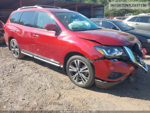 5N1DR2DN7LC631156 — 2020 Nissan Pathfinder, Передняя и задняя части, фото до ремонта