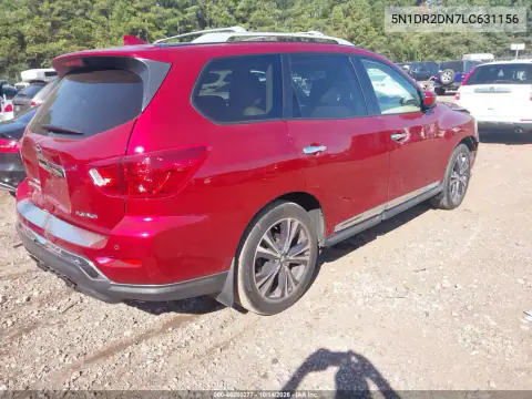 5N1DR2DN7LC631156 — 2020 Nissan Pathfinder, фото 5 с аукциона IAAI, Передняя и задняя части