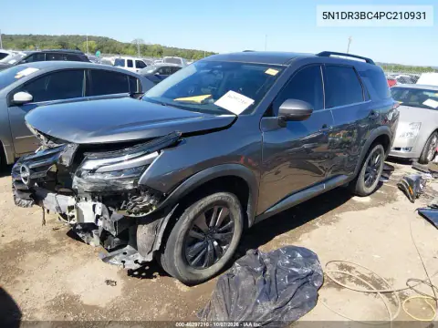 2023 Nissan Pathfinder Sv 4Wd VIN 5N1DR3BC4PC210931 фото 3