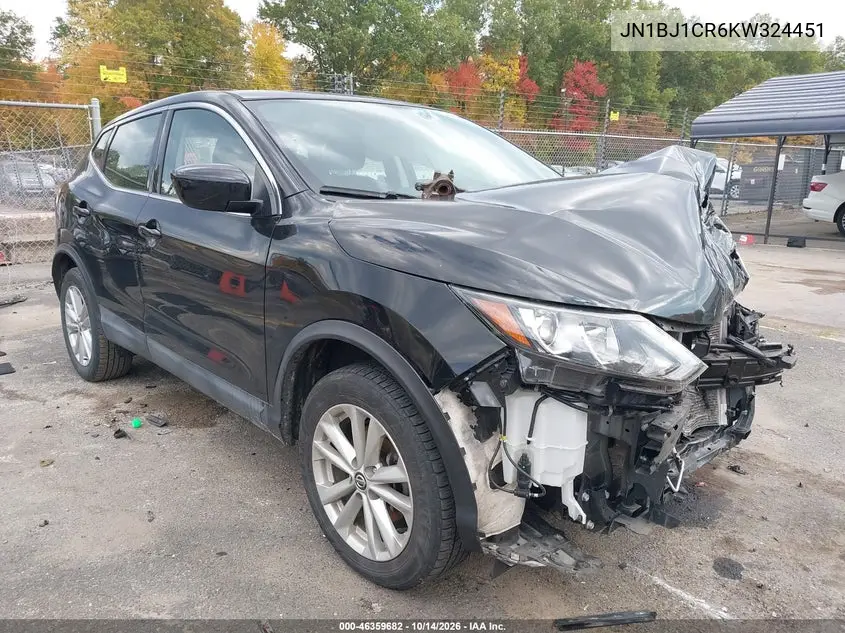 JN1BJ1CR6KW324451 Nissan Qashqai 2019 — повреждение Передняя часть, фото до ремонта