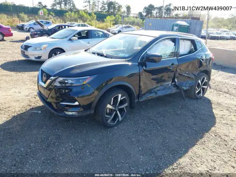 2021 Nissan Rogue Sport Sl Awd Xtronic Cvt VIN JN1BJ1CW2MW439007 фото 2