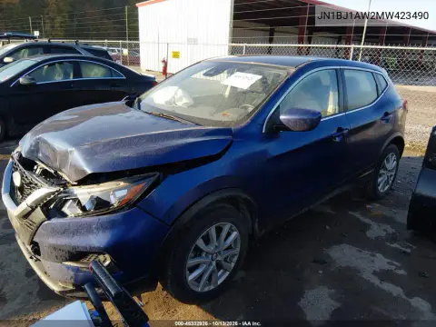 2021 Nissan Rogue Sport S Awd Xtronic Cvt VIN JN1BJ1AW2MW423490 фото 2