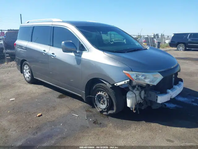 JN8AE2KP7E9102723 Nissan Quest S 2014 — повреждение Передняя часть, фото до ремонта