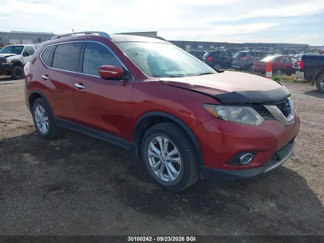 5N1AT2MM5EC760107 — 2014 Nissan Rogue S/SL/SV, Град (Hail), фото до ремонта