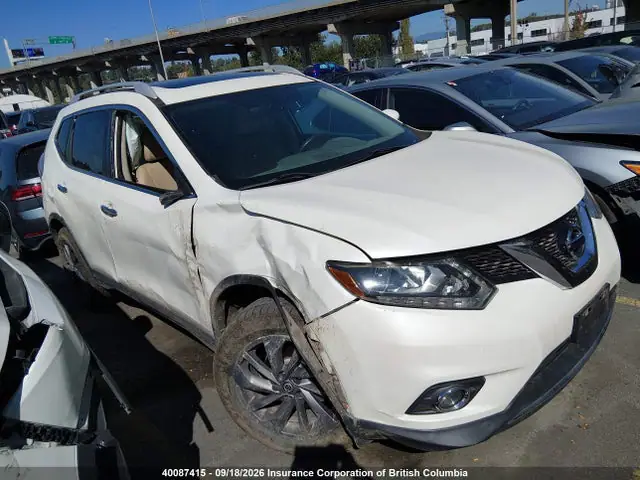5N1AT2MV8GC853330 — 2016 Nissan Rogue S/SL/SV, Передняя часть справа (Right Front), фото до ремонта