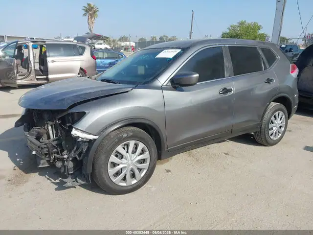 5N1AT2MV4GC798651 — 2016 Nissan Rogue S/SL/SV, фото 2 с аукциона IAAI 30.09.2026, Передняя часть справа