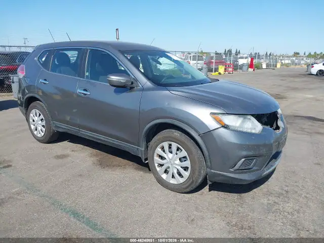 KNMAT2MTXFP560183 — 2015 Nissan Rogue S, Передняя часть (Front End), фото до ремонта