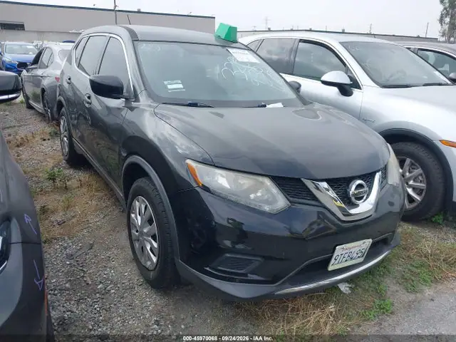 KNMAT2MT8GP630457 — 2016 Nissan Rogue S, Задняя часть слева (Left Rear), фото до ремонта