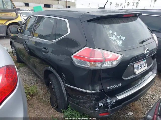 KNMAT2MT8GP630457 — 2016 Nissan Rogue S, фото 3 с аукциона IAAI 30.09.2026, Задняя часть слева