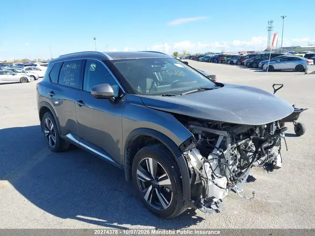 JN8BT3CBXPW202144 — 2023 Nissan Rogue SL, Передняя часть (Front), фото до ремонта