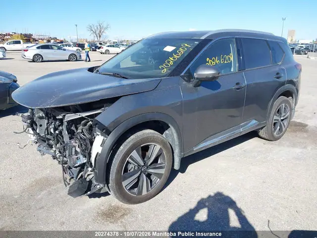 JN8BT3CBXPW202144 — 2023 Nissan Rogue SL, фото 2 с аукциона IAAI 14.10.2026, Передняя часть