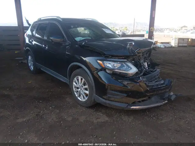 KNMAT2MT1JP609571 — 2018 Nissan Rogue SV, Передняя часть (Front End), фото до ремонта