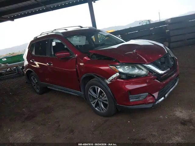 5N1AT2MT1KC803490 — 2019 Nissan Rogue SV, Передняя часть (Front & Rear), фото до ремонта