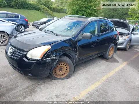 2009 Nissan Rogue S/Sl VIN JN8AS58T69W047428 фото 2