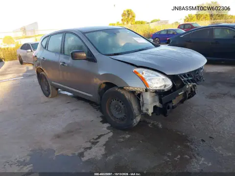 JN8AS5MT0CW602306 — 2012 Nissan Rogue, Передняя часть, фото до ремонта