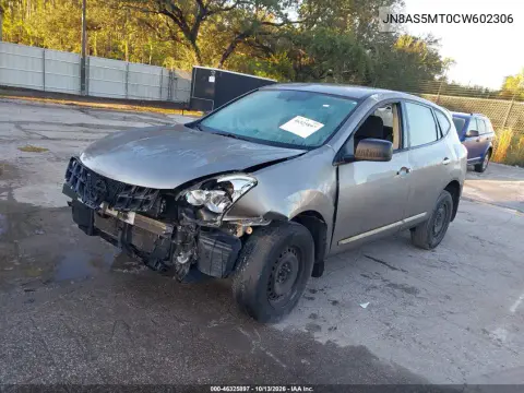 2012 Nissan Rogue S VIN JN8AS5MT0CW602306 фото 3