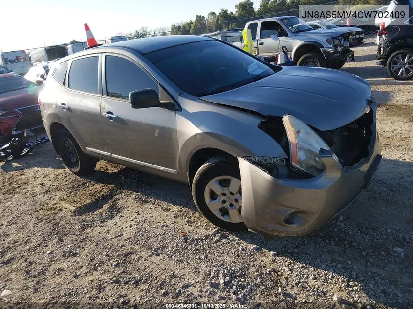 JN8AS5MV4CW702409 — 2012 Nissan Rogue, фото 2 с аукциона IAAI, Передняя часть