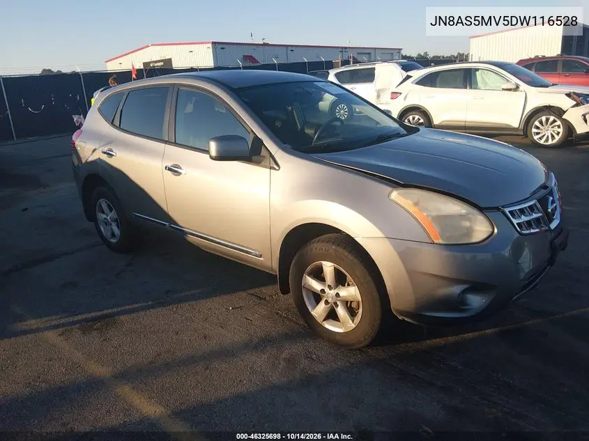 JN8AS5MV5DW116528 — 2013 Nissan Rogue, фото 2 с аукциона IAAI, Передняя часть