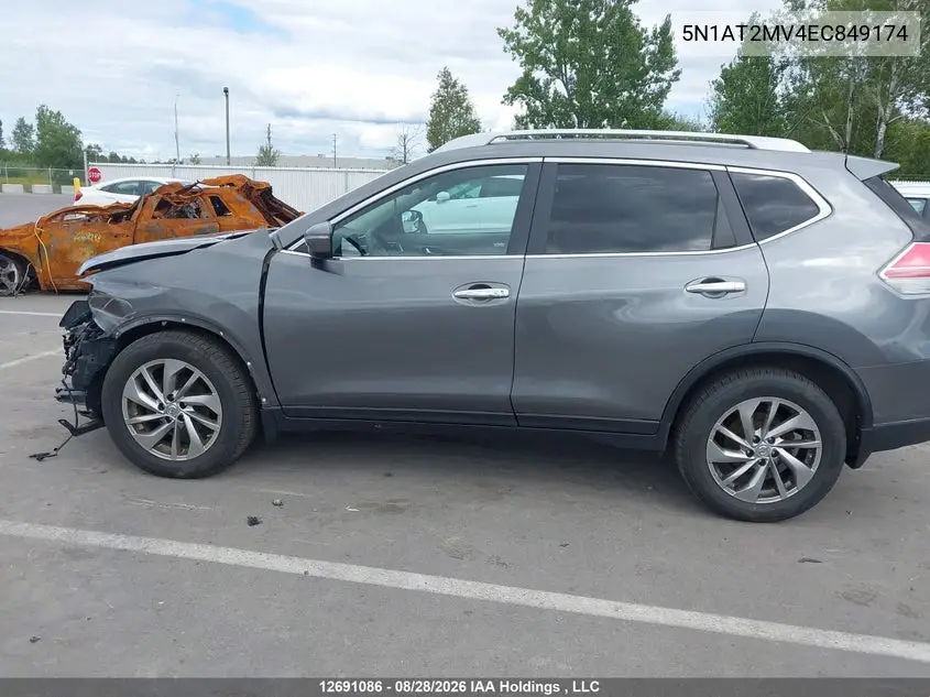 2014 Nissan Rogue S/Sl/Sv VIN 5N1AT2MV4EC849174 фото 16